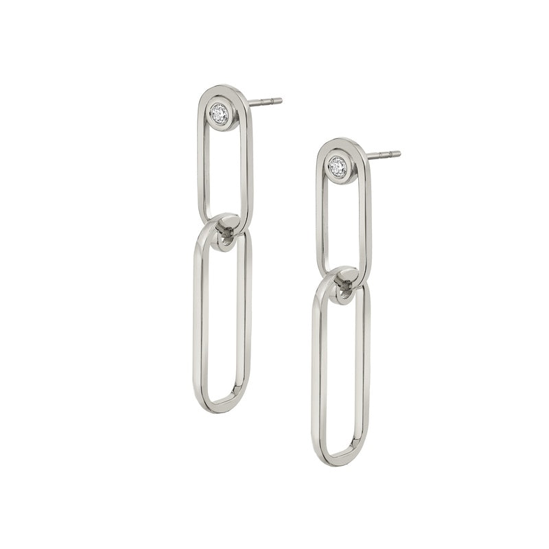 Michael M Link Couplet Earrings ER353