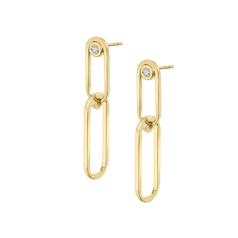 Michael M Link Couplet Earrings ER353