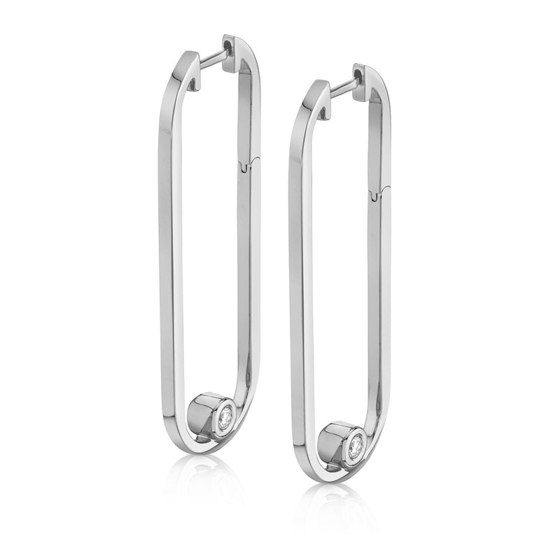 Michael M Link Longline Link Hoop Earrings ER360