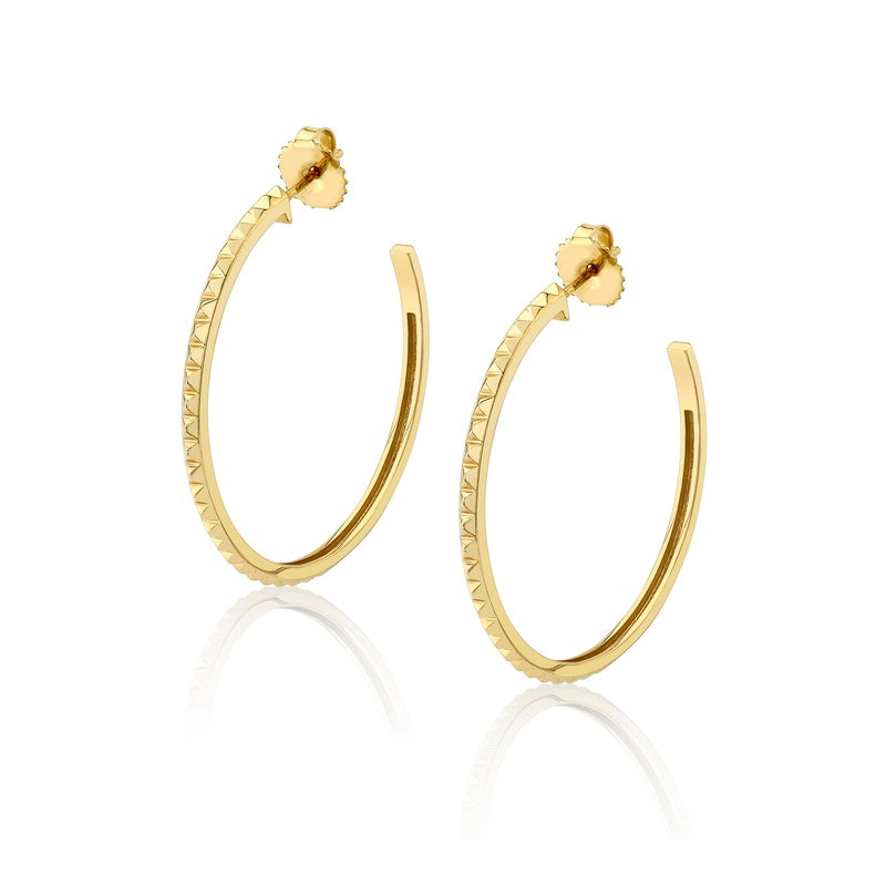 Michael M Tetra Foundation Hoop Earrings ER368