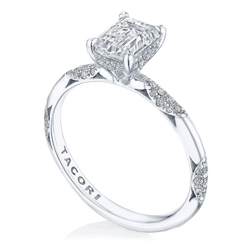 Emerald Solitaire Engagement Ring