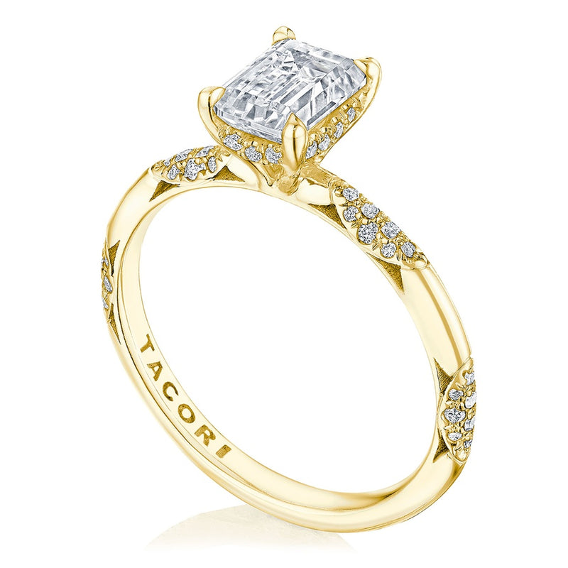 Emerald Solitaire Engagement Ring