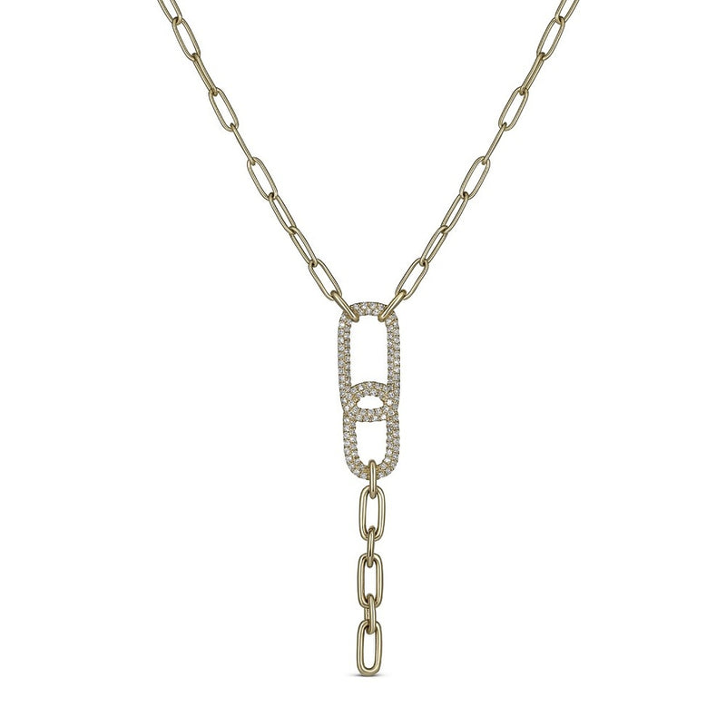 .30CTW DRAMA PAPERCLIP NECKLACE