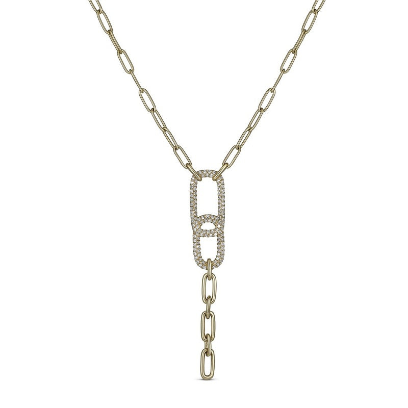 .30CTW DRAMA PAPERCLIP NECKLACE