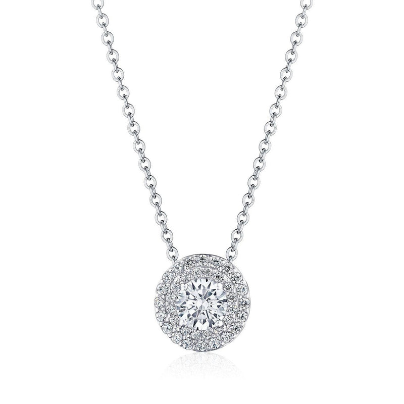 17" Double Bloom Diamond Necklace