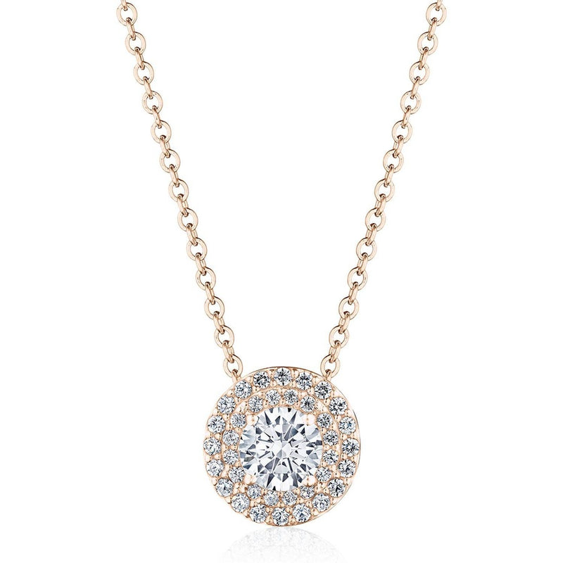 17" Double Bloom Diamond Necklace