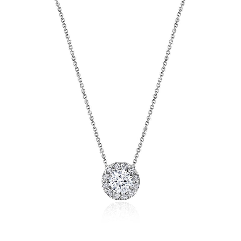 17" Single Bloom Diamond Necklace