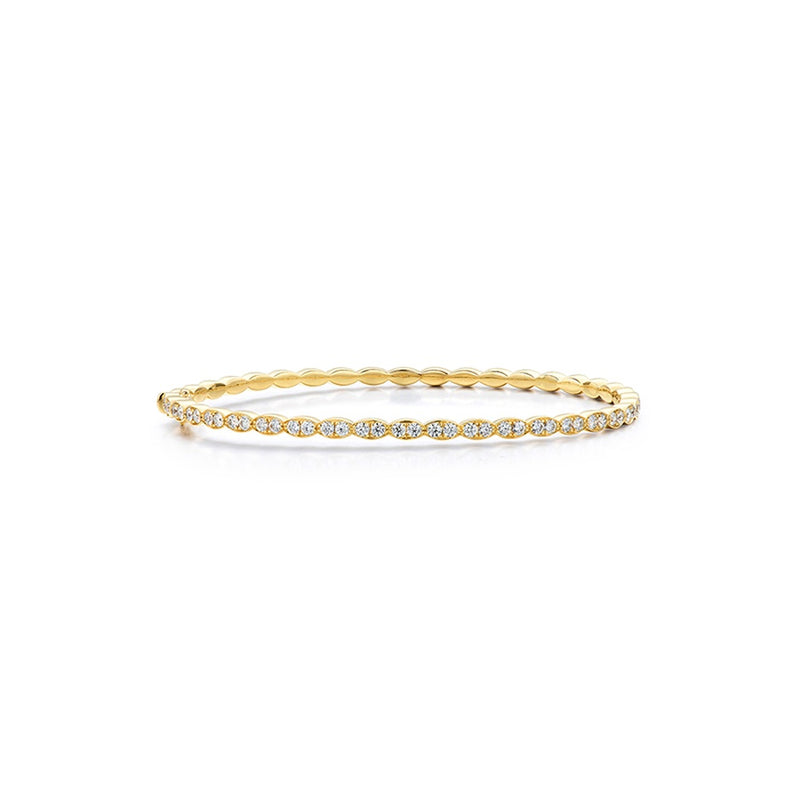 Hearts on Fire Lorelei Floral Diamond Bangle HFBLORFLBNG00988Y-M
