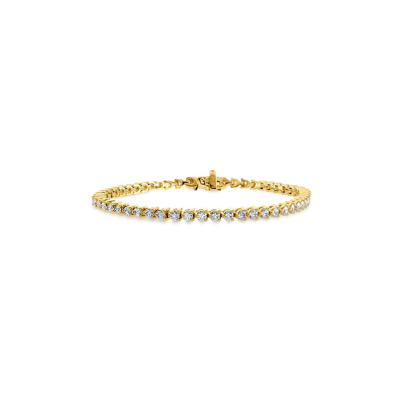 Hearts on Fire Temptation Three-Prong Bracelet HBP302508Y-54