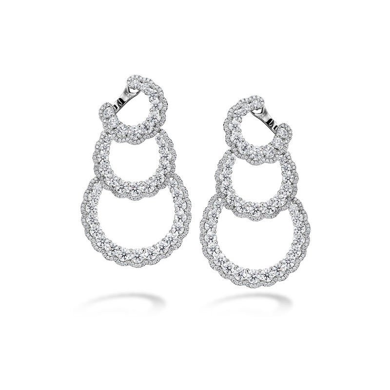 Hearts on Fire Aurora Triple Tier Hoop Earrings HFEAURTT1384PL-C
