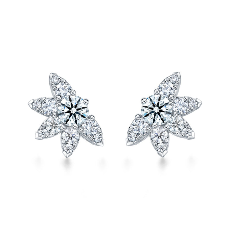 Hearts on Fire Aerial Sunburst Earring Studs HFEAERS01288W