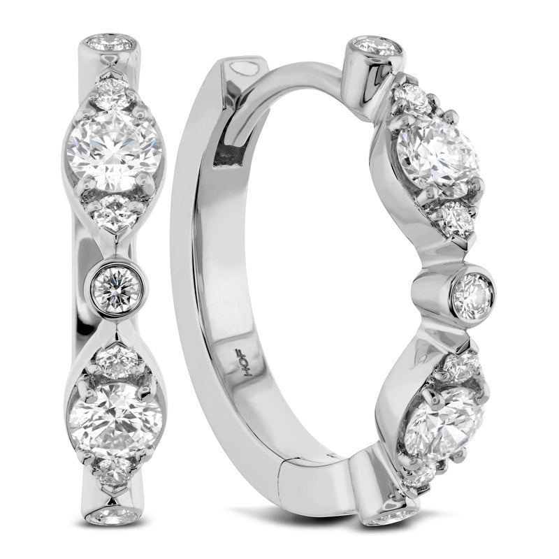 Hearts On Fire Bezel Regal Huggie HFEBREGH00358Y