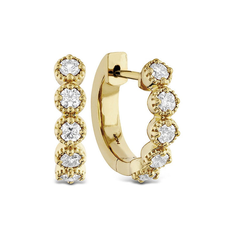Hearts on Fire Diamond Bar Huggies Earrings HFEDBH00348Y