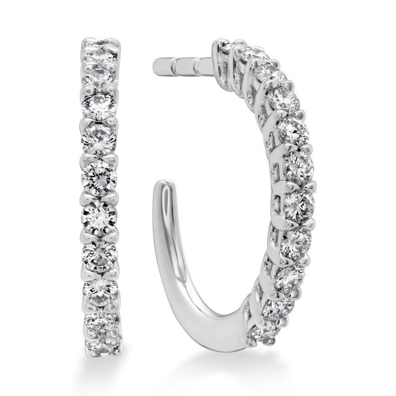 Hearts On Fire Signature Round Hoop Earrings HOOPSIGR00168R