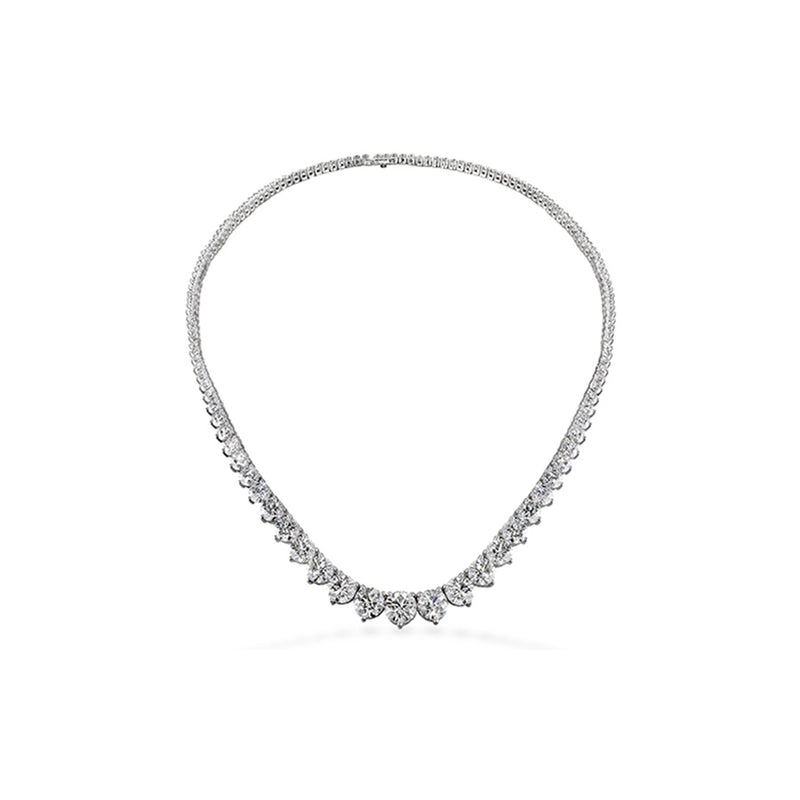 Hearts on Fire Temptation Three-Prong Necklace HFNP3010008W