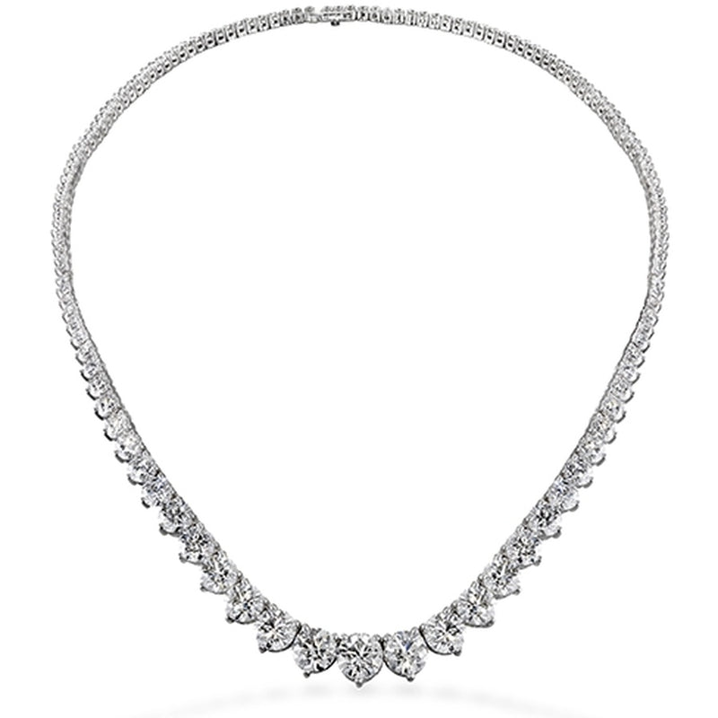 Hearts on Fire Temptation Three-Prong Necklace HFNP320008W