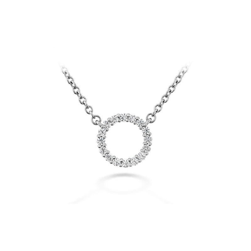 Hearts On Fire Signature Circle Pendant HFPSIGC00128W