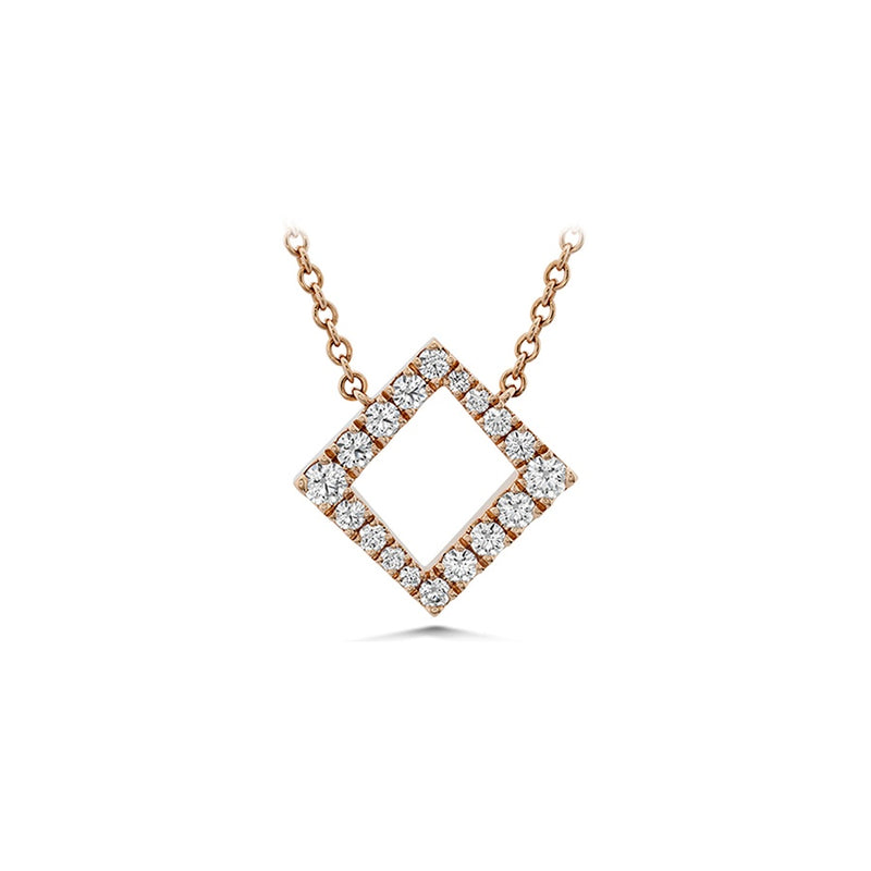 Hearts on Fire Charmed Square Pendant HFPCSQ00288R