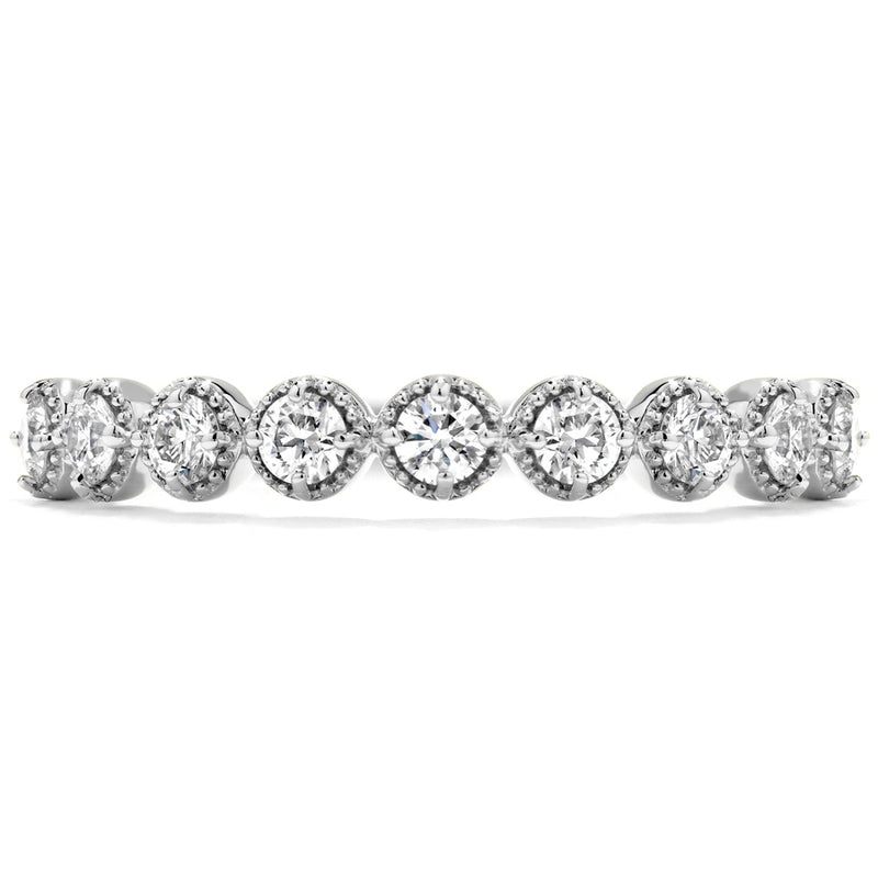 Hearts on Fire Diamond Bar Single Prong Milgrain Band HAR801496-18R