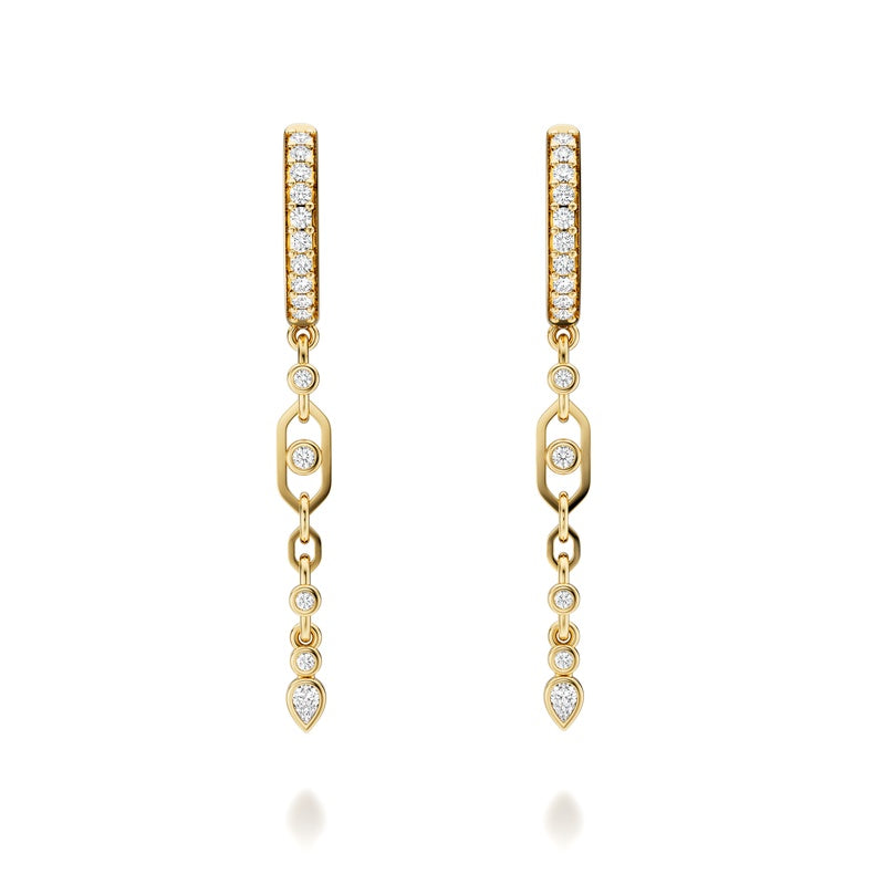 26=.42CTW 14KY DROP EARRINGS