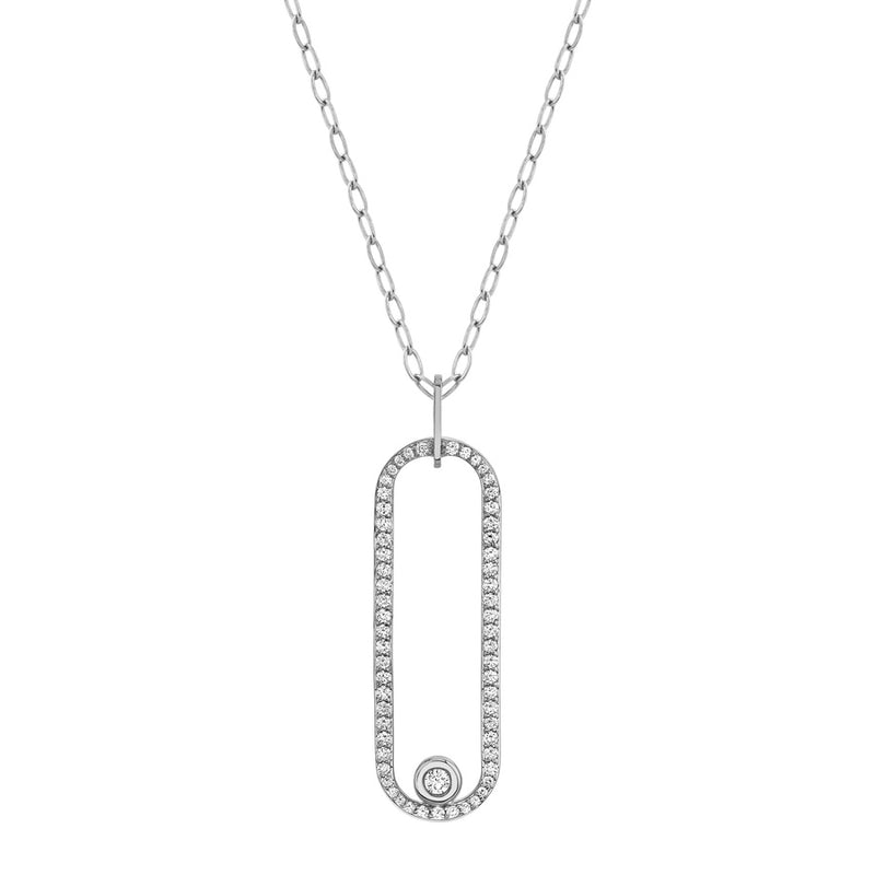 Michael M Link Pave Longline Pendant P360PV