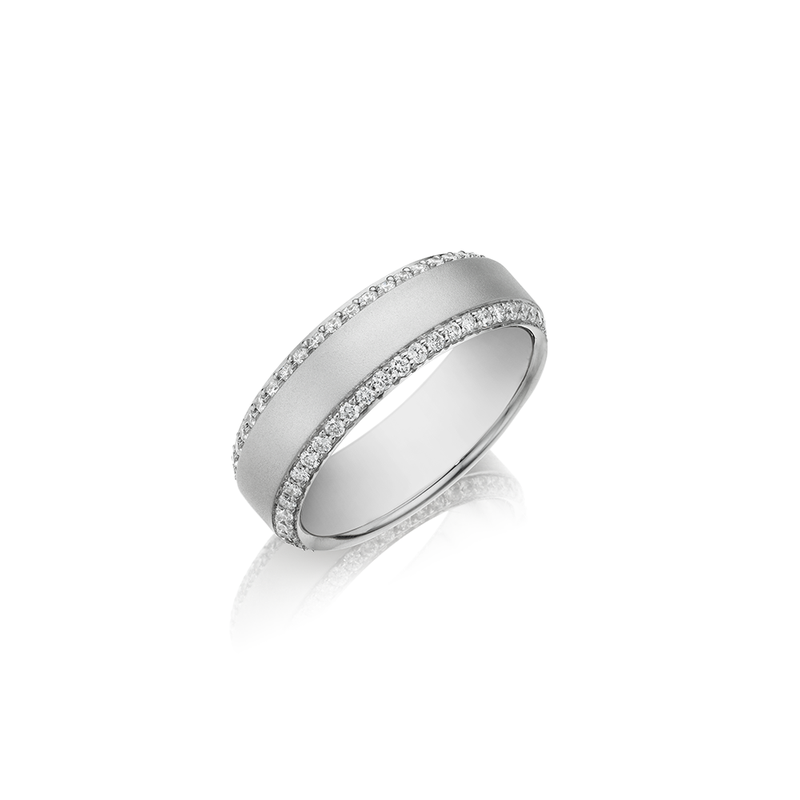 Henri Daussi Men's Wedding Band MB1E