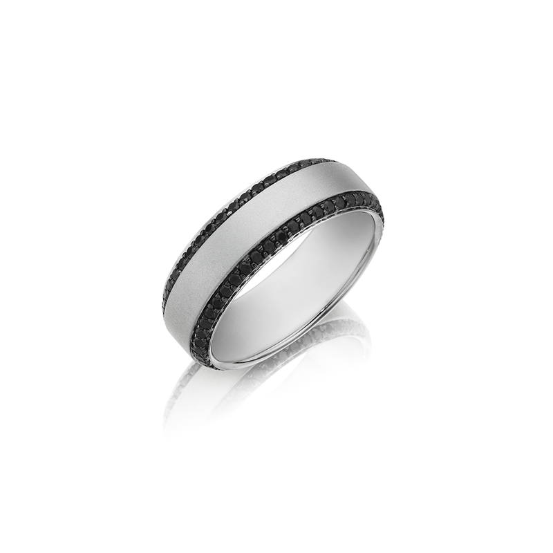 Henri Daussi Men's Wedding Band MB2E