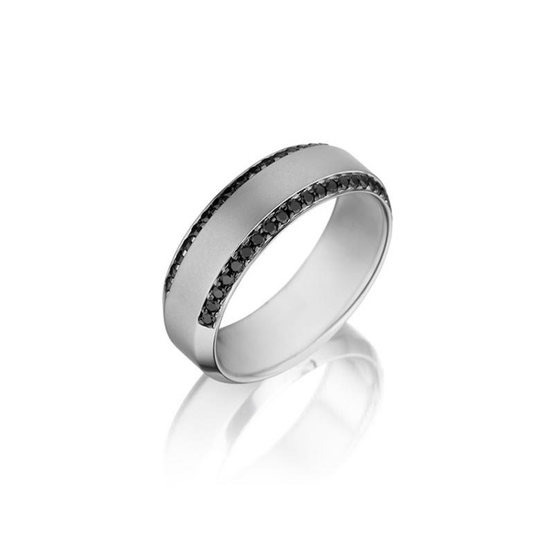 Henri Daussi Men's Wedding Band MB2H