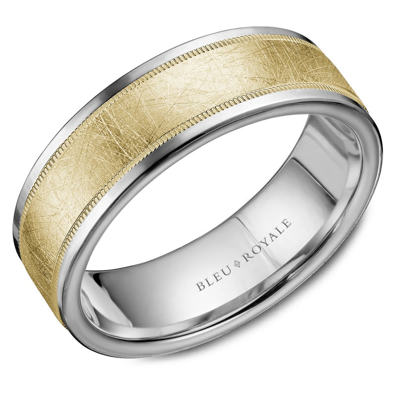 14KY/W 7.5MM WIDE WEDD BAND