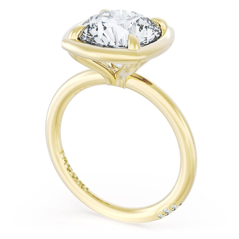 Cushion Solitaire Engagement Ring