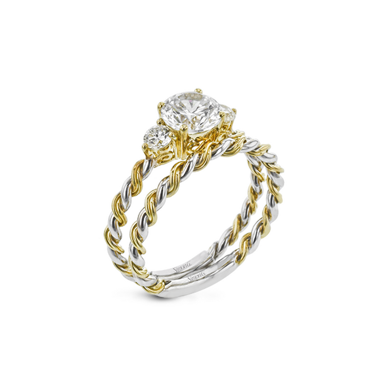 Simon G Twist Wedding Set LR2637