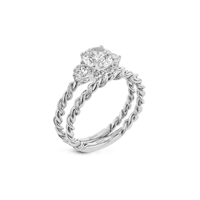 Simon G Twist Wedding Set LR2637