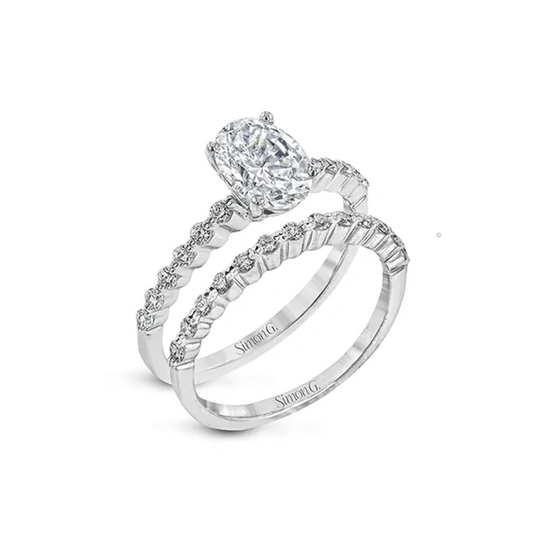 Simon G Wedding Set MR2173-D-OV