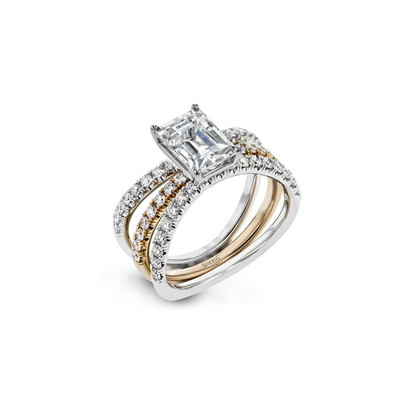 Simon G Wedding Set LR1083-EM