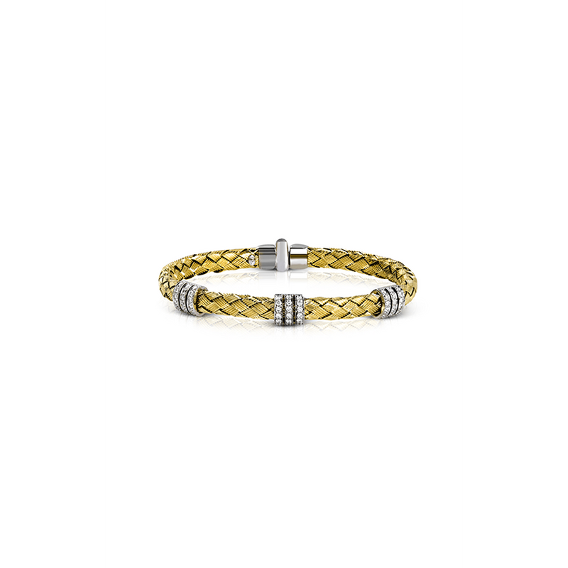 Simon G Woven Bracelet LB2090-Y