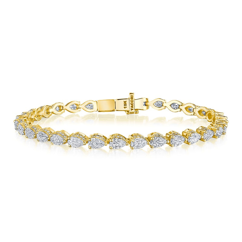 Diamond Tennis Bracelet in 18kt Yellow Gold
