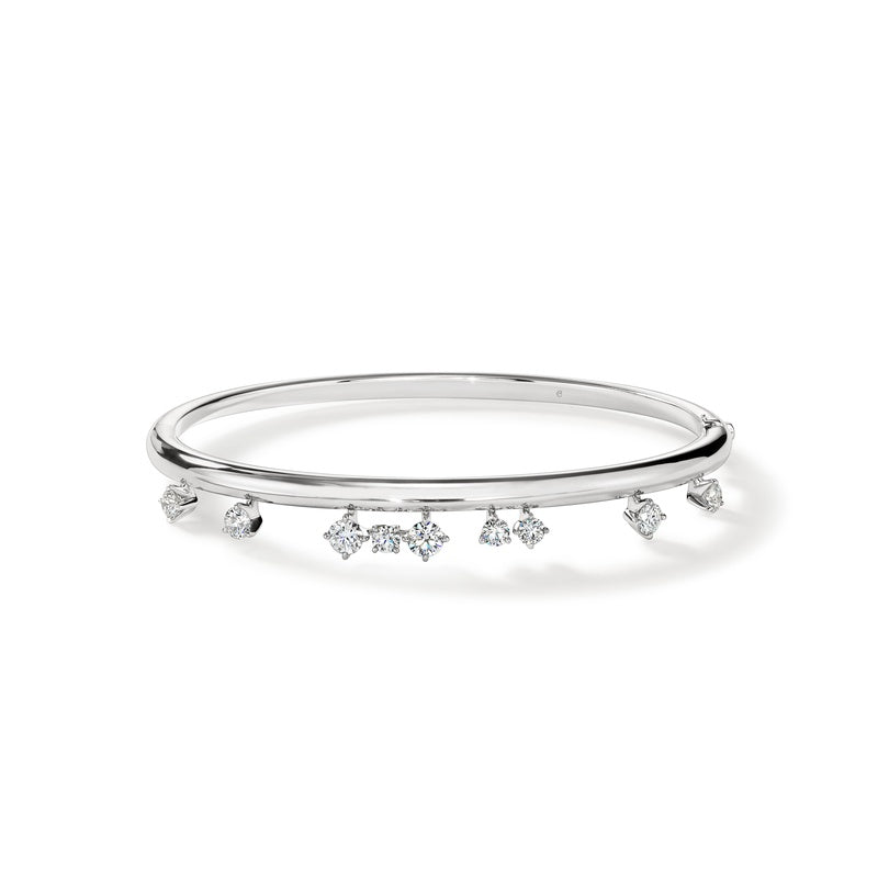 Hearts On Fire Barre Floating Diamond Bangle UU2834 : 1.00 : 5648 : 18KW : GH/VS