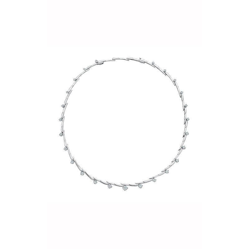 Hearts On Fire Vela Crossover Necklace UU2735 : 4.25 : 18 : 18KY : GH/VS