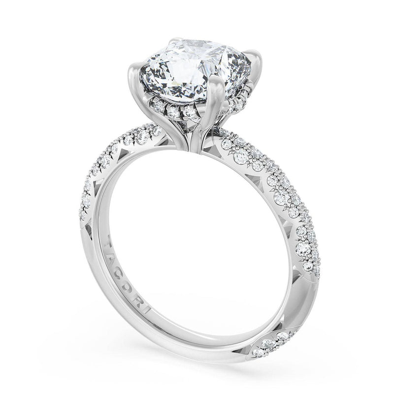 Cushion Bloom Engagement Ring