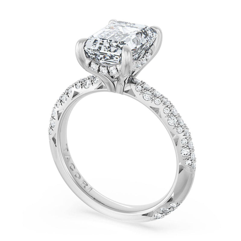 Emerald Bloom Engagement Ring