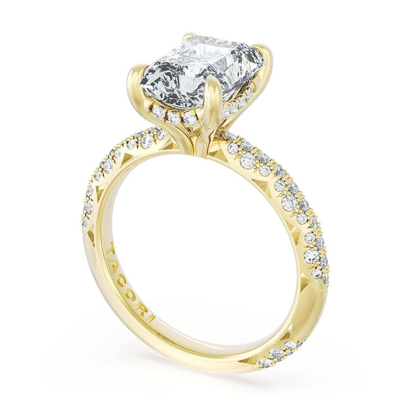 Radiant Bloom Engagement Ring