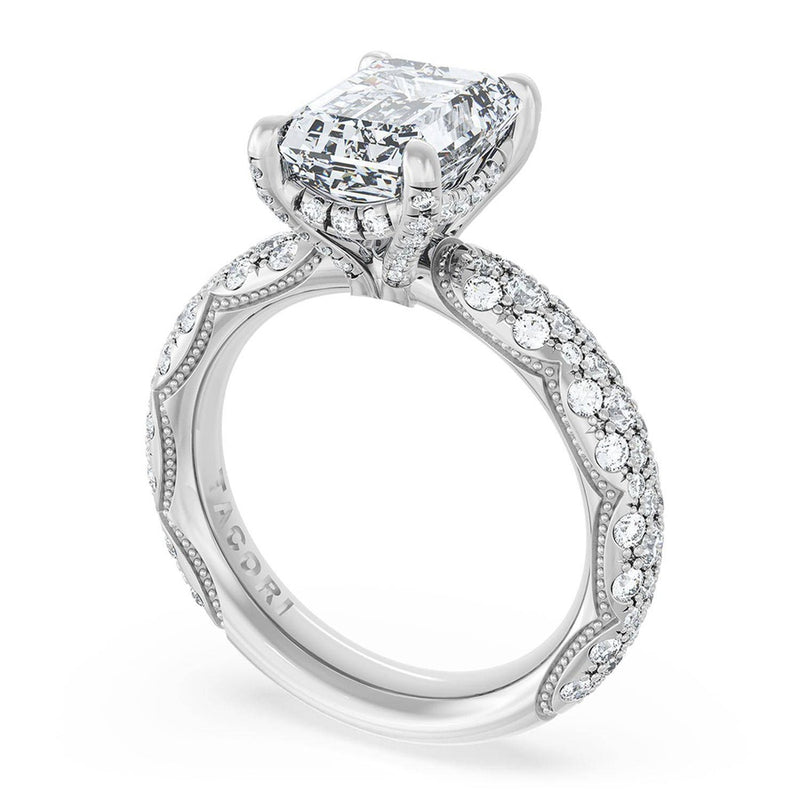 Emerald Bloom Engagement Ring