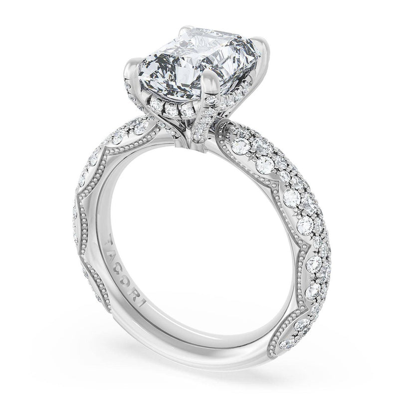 Radiant Bloom Engagement Ring