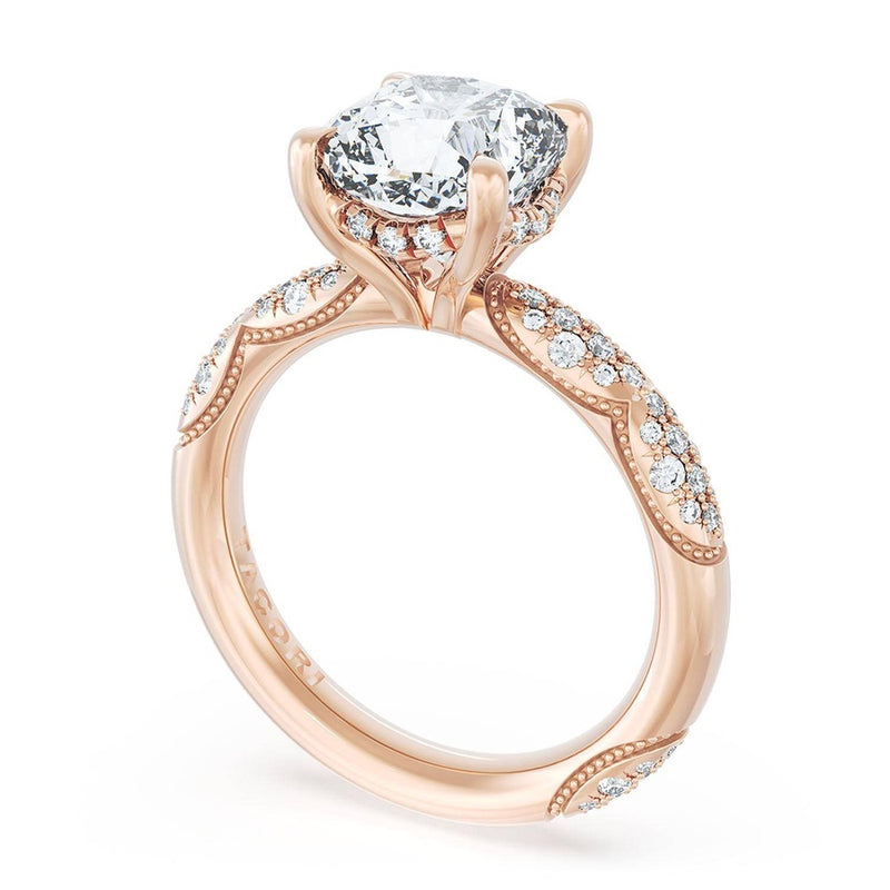 Cushion Bloom Engagement Ring