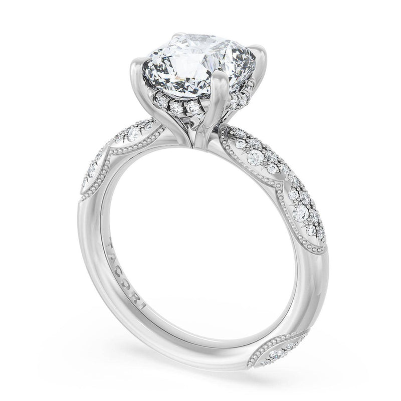 Cushion Bloom Engagement Ring