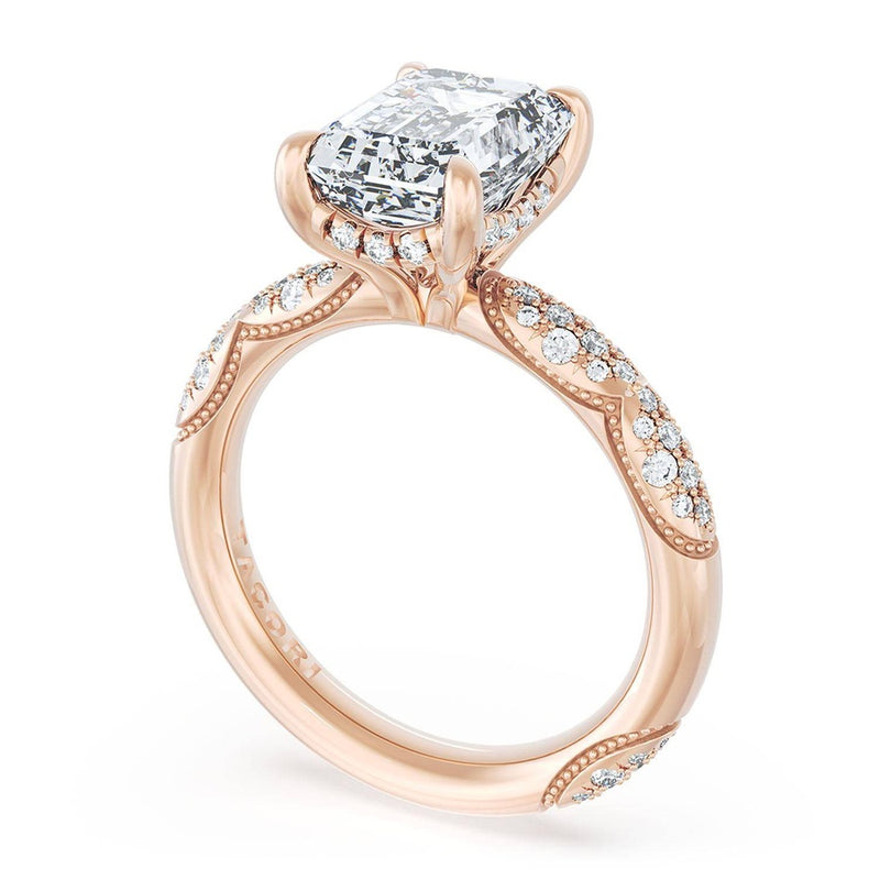 Emerald Bloom Engagement Ring