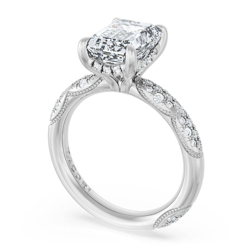 Emerald Bloom Engagement Ring