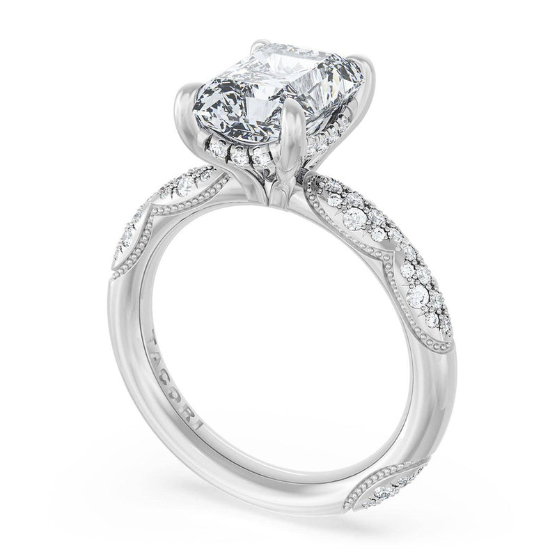 Radiant Bloom Engagement Ring