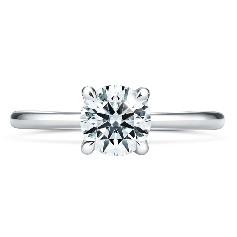 Hearts On Fire Vela Solitaire Engagement Ring UU2637 : 0.30 : 7.00 : PLAT : G/SI1