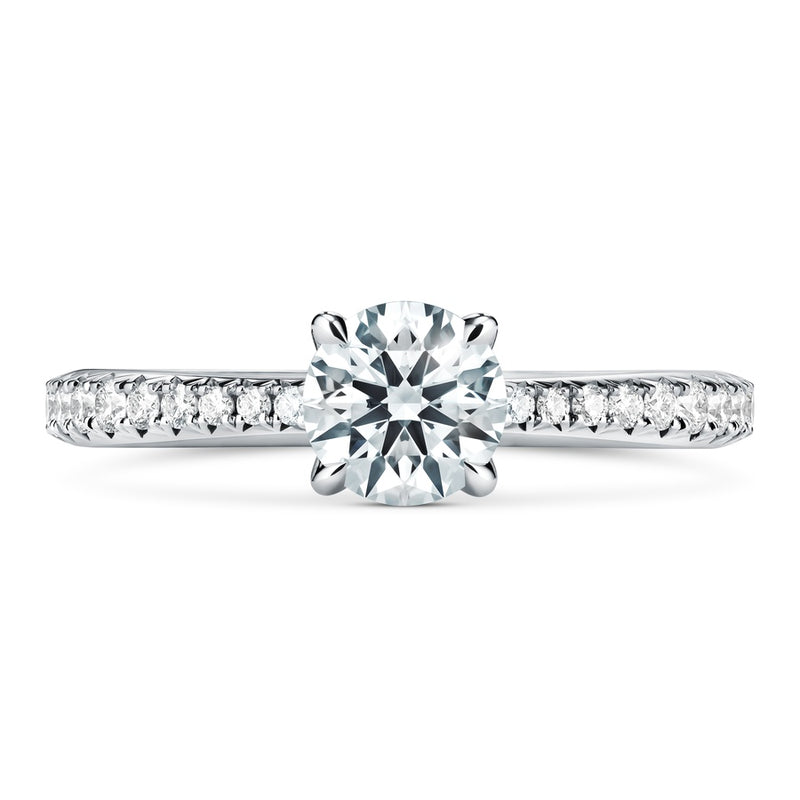 Hearts On Fire Vela Diamond Engagement Ring UU2640 : 0.30 : 7.00 : PLAT : G/SI1